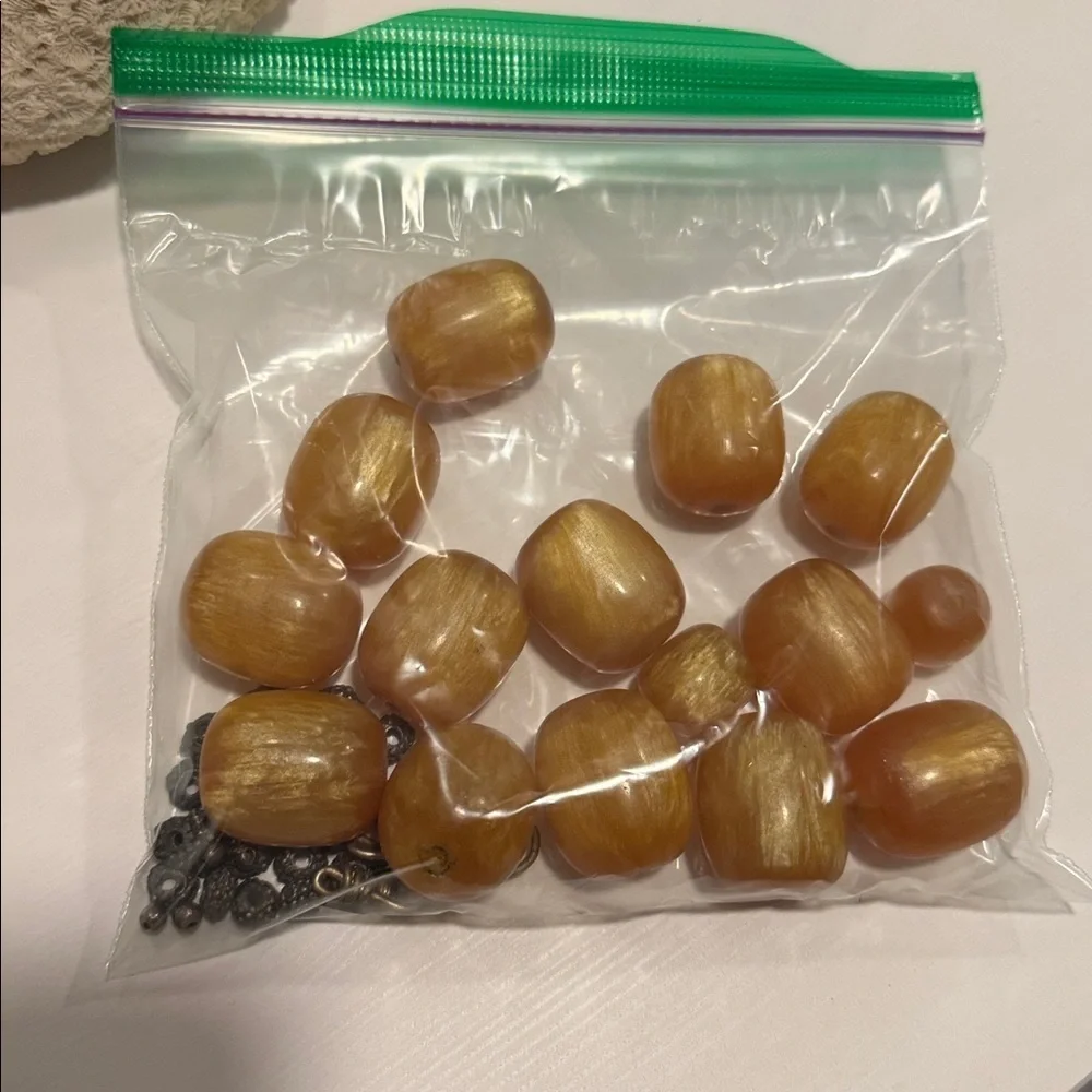 Jewelry Making Kit Chunky Bulky Beads with Metal Spacers